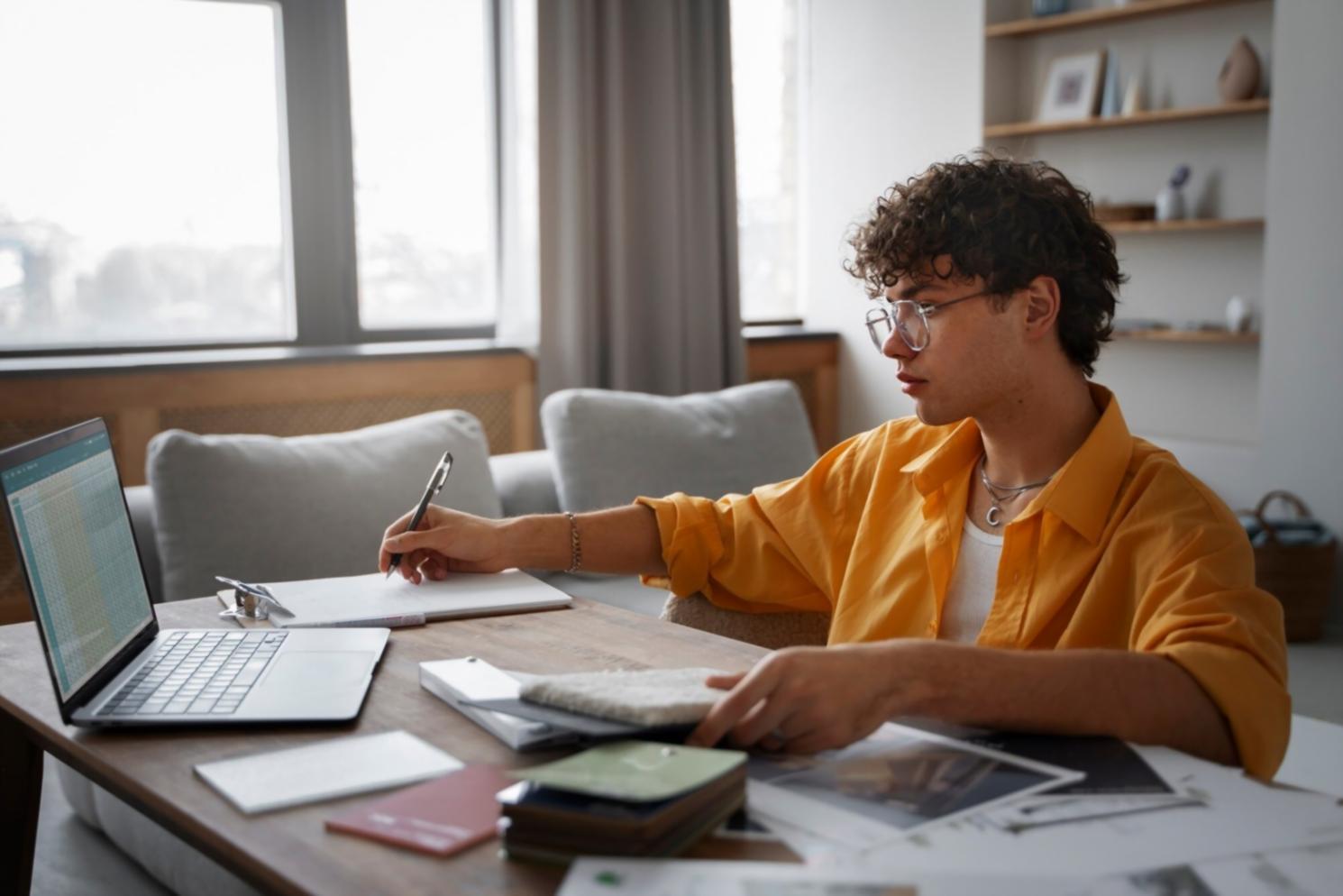 Moderne Finanzanalyse am Arbeitsplatz mit Berichten und Dokumenten